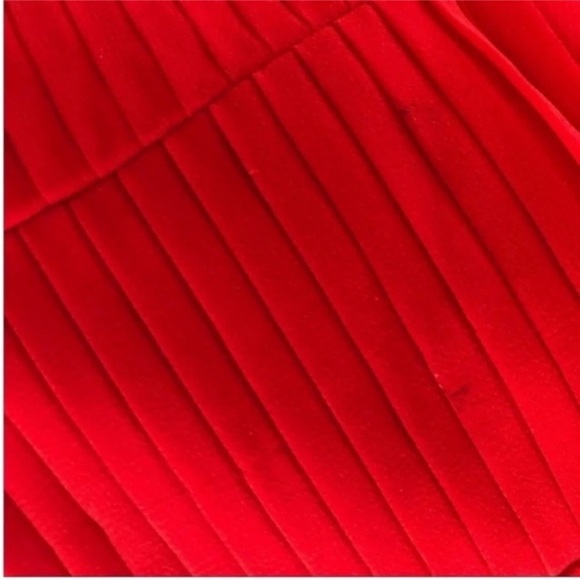 Fame and Partners Free People Red Pleated Maxi Dress - Picture 10 of 12